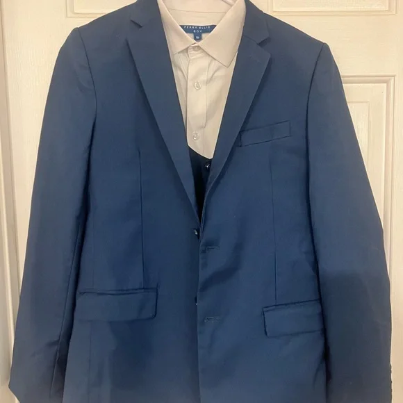 Perry Ellis Navy Blue Suit Set - Picture 11 of 16